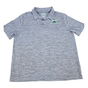 Captivating Mens Notre Dame Fighting Irish Polo Shirt Grey Space Dye XL Logo